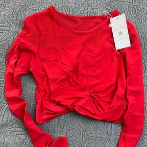 NWT Buffbunny long sleeve crop top